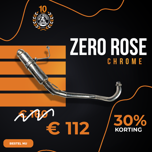 Uitlaat RVS Zero Rose Rep. Chrome