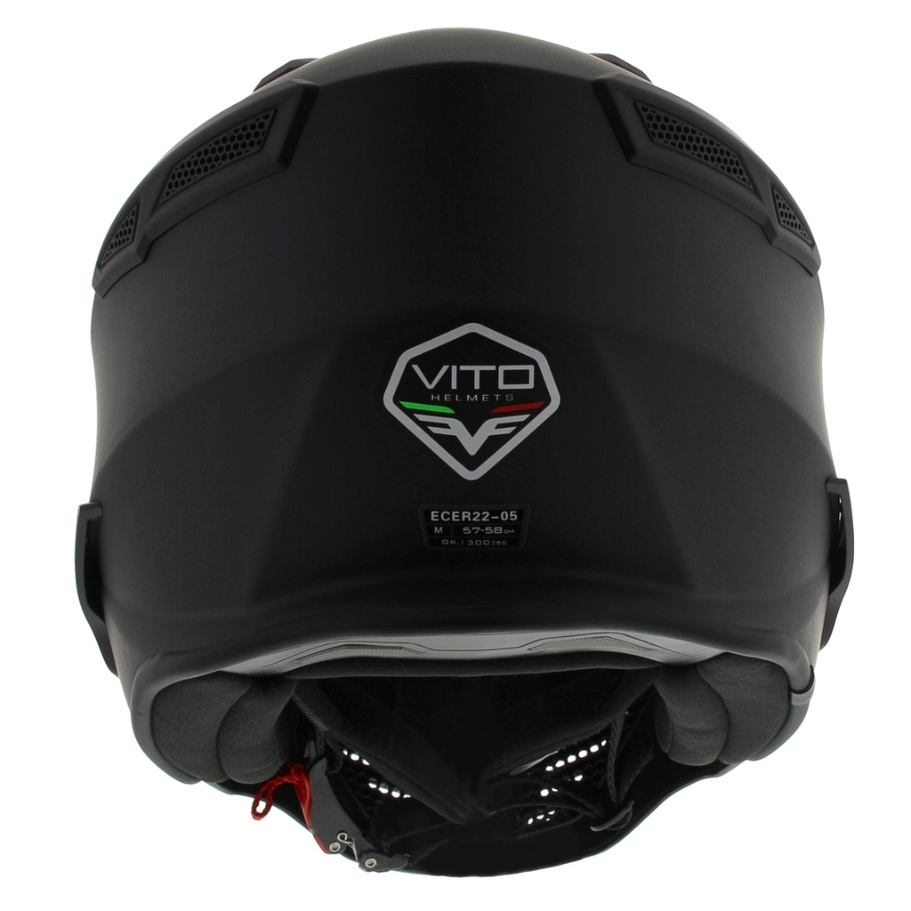 Vito Skull Helm Mat zwart