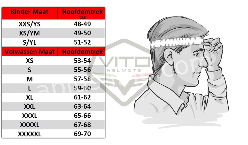 Vito Bambino Kinderhelm Integraal Mat Zwart