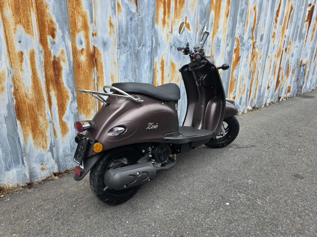 Zoë Retro Scooter Mat Bruin