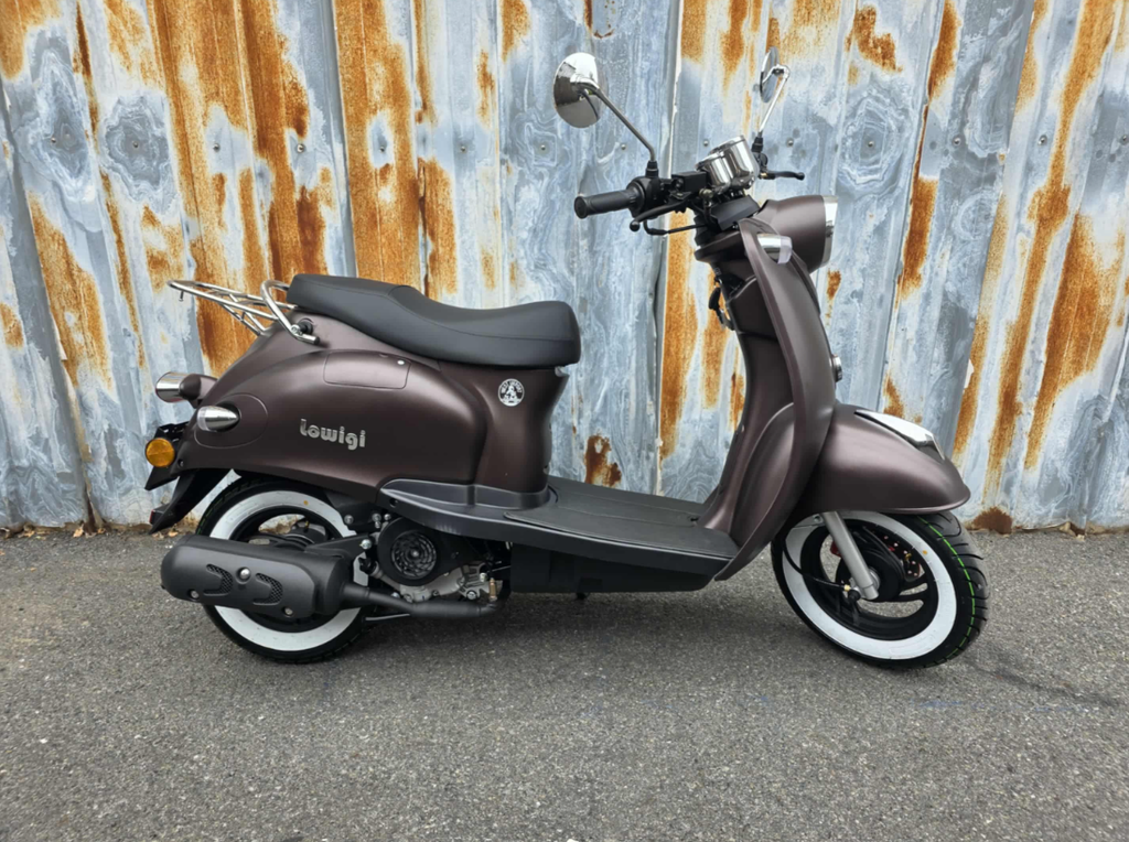 Lowigi Retro scooter Mat Bruin