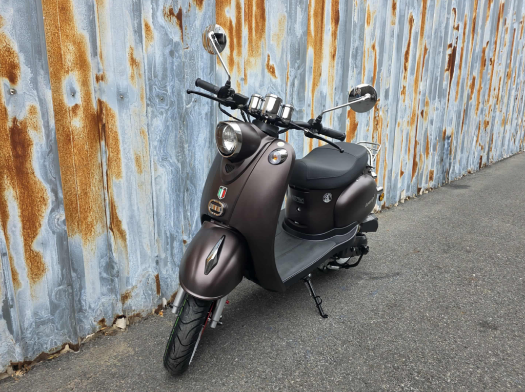 Lowigi Retro scooter Mat Bruin