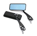 Universele volledig aluminium achteruitkijkspiegel voor elektrische voertuigen Gemodificeerde motorfiets black