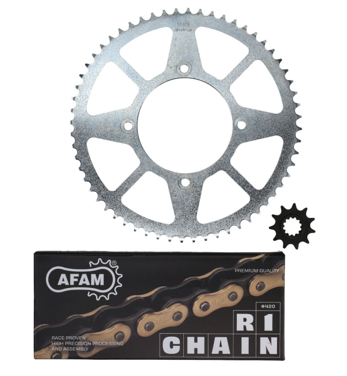 AFAM Ketting- en Tandwielset 11/60T voor Beta RR 50 Enduro