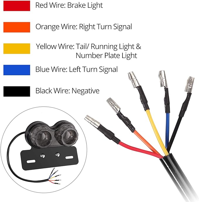 Dubbel LED Achterlicht Smoke