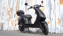 E-Ultra Elektrische Scooter Zwart Met Topkoffer