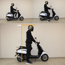 E-line Elektrische Retro Scooter Grijs