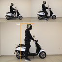 E-line Elektrische Retro Scooter Zwart