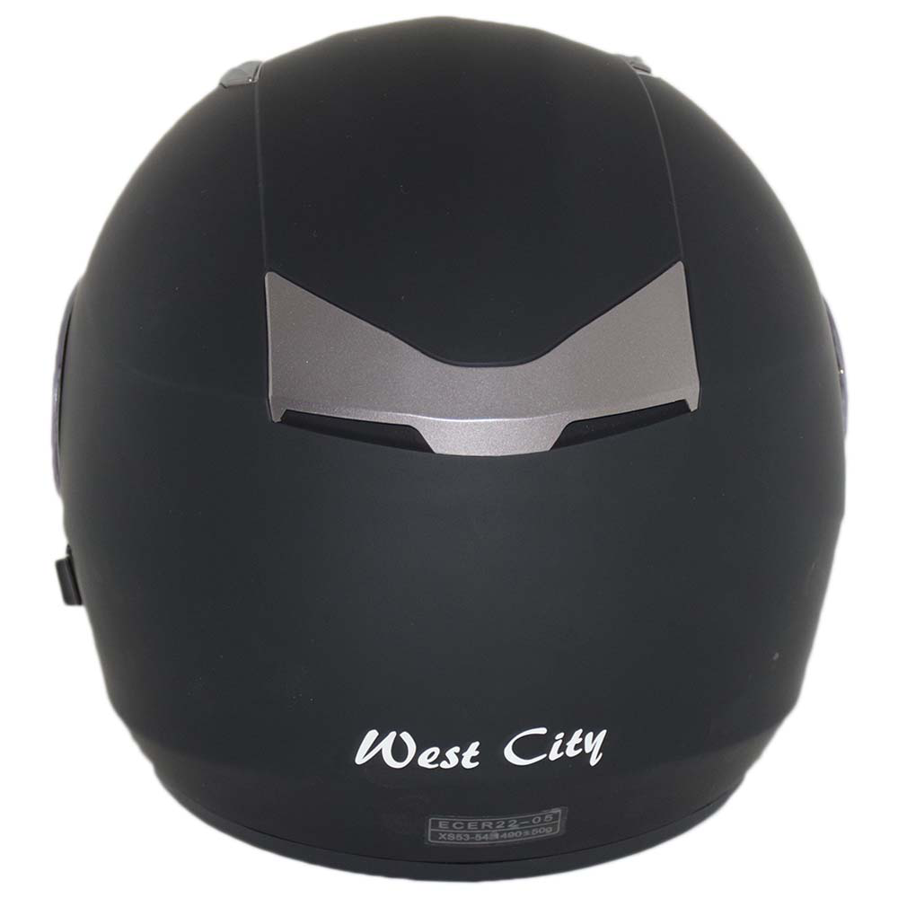 INTEGRAAL HELM WEST CITY ZWART MAT MET ZONNESCHERM