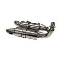 Exhaust Drag Pipe Double Large - Dax/Monkey/Gorilla