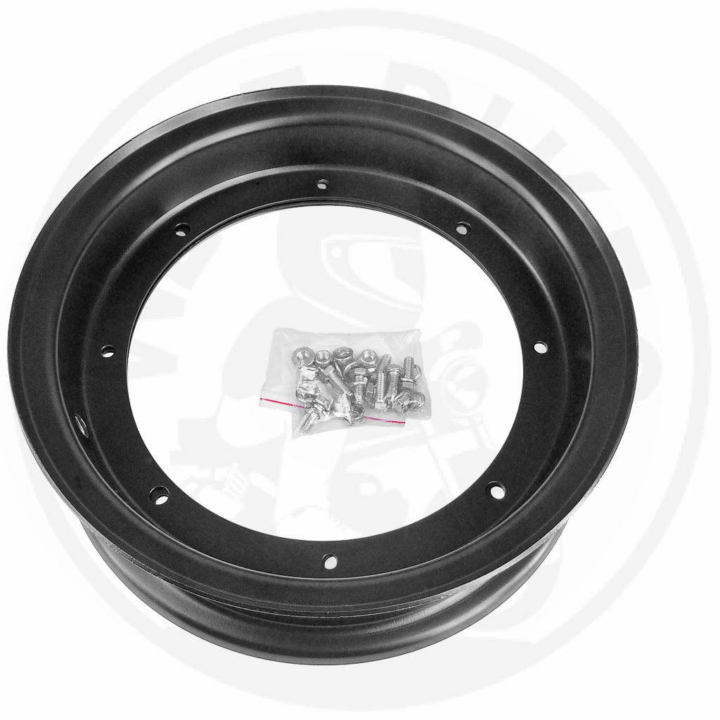 Rim Halves Aluminum Black 10"