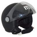 Casque Retro Jet West City Matt Noir/Blanc