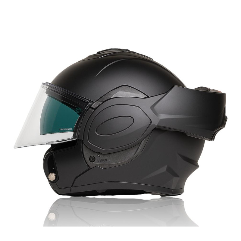 Casque System West City Noir Mat Avec Pare-Soleil