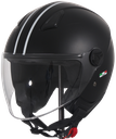 Vito Bambino Children's Helmet Matte Black, White Lines