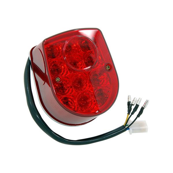 OT LED Achterlicht Rood Met Geïntegreerde Pinkers - Mini 4-Takt