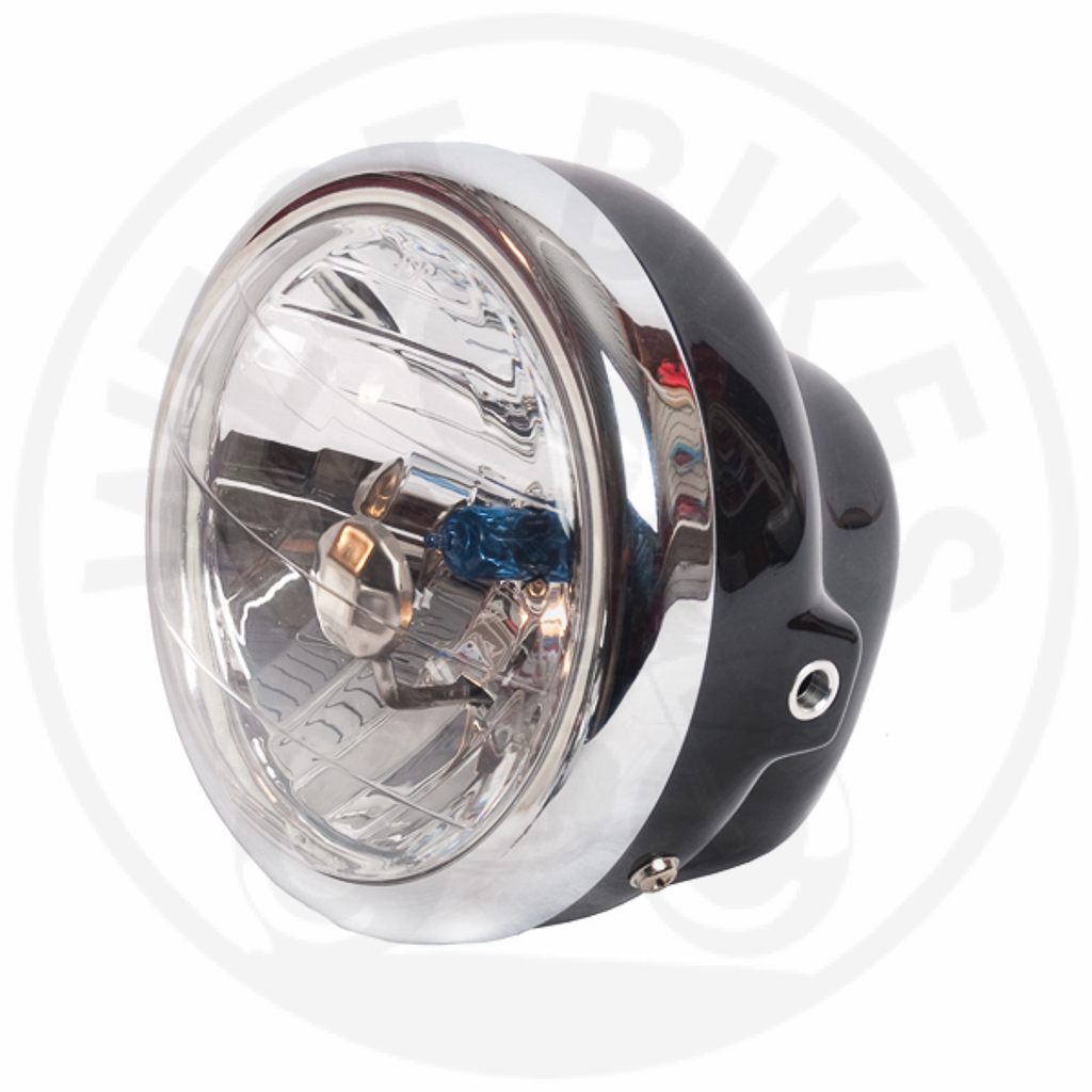 Multi Reflector Headlight With Black Housing - Clear