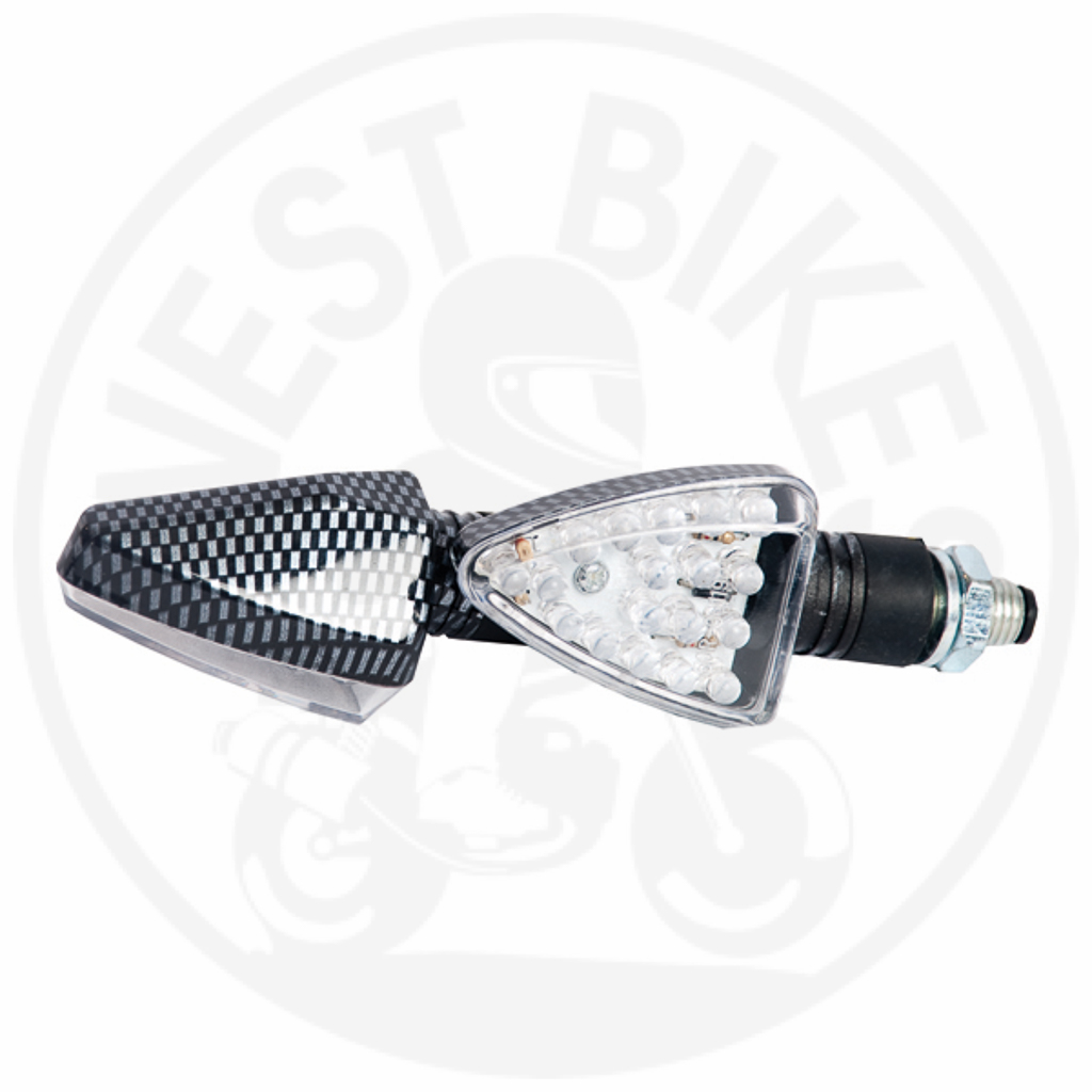 LED Pinkers - Carbon - Kort Model - Per 2 Stuks -Dax/Monkey/Gorilla