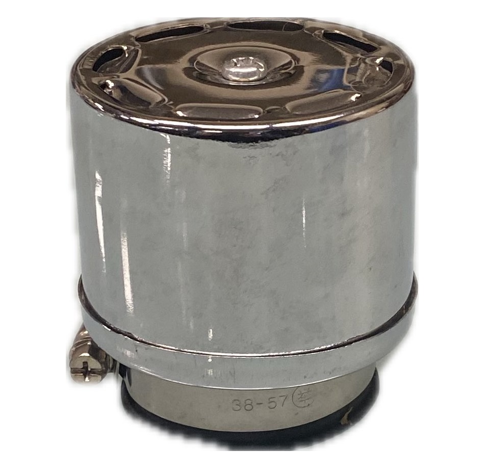 AIR FILTER WATERPROOF CHROME Ø35MM