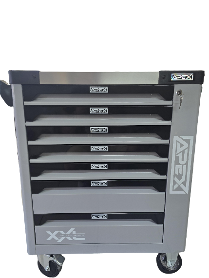 Metallo Chariot À Outils XXL - Rempli 250 Pièces - 7 Tiroirs