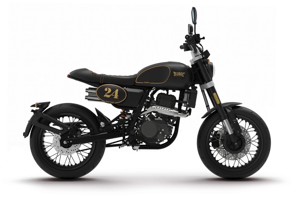 BLUROC - Tracker 125 - Matt Black / Gold