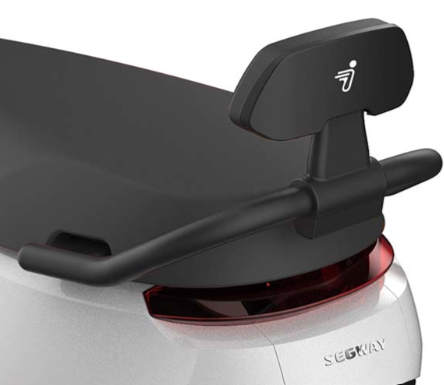 Zwarte rugsteun met zwart kussen segway