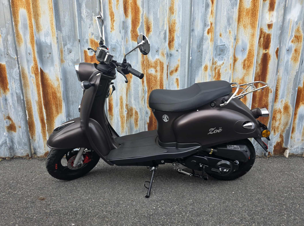 Zoë Retro Scooter Mat Bruin