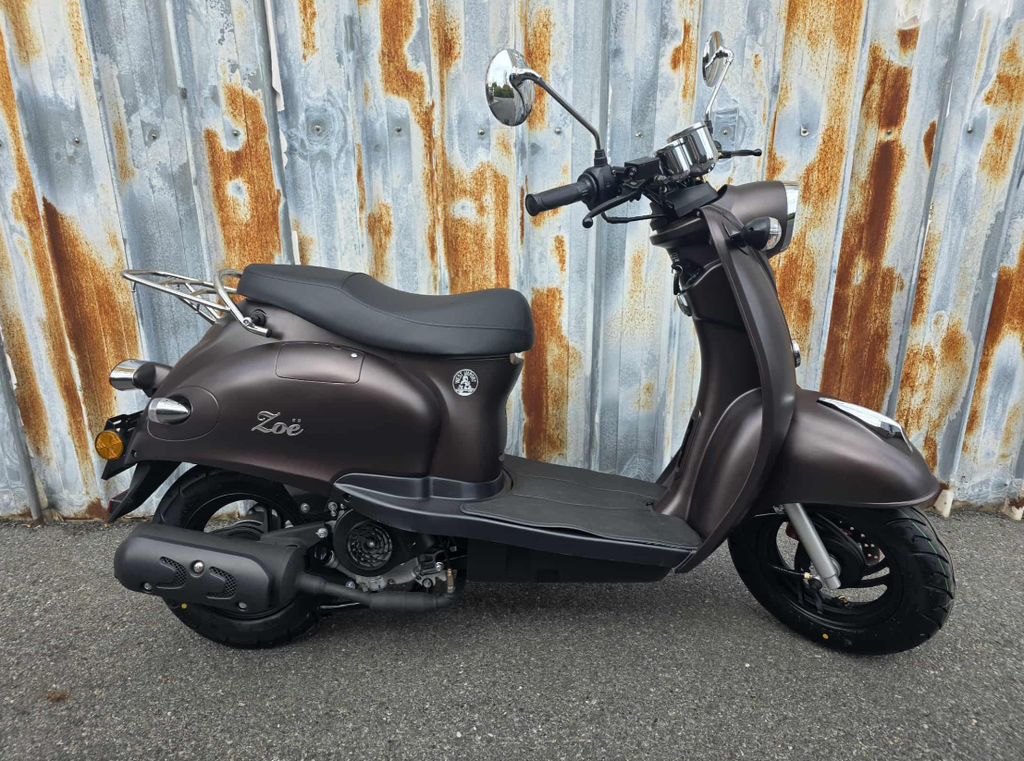 Zoë Retro Scooter Mat Bruin