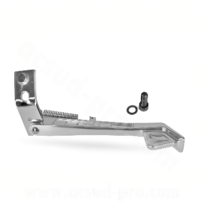 Aluminium zijstandaard TNT, passend voor MBK Booster / Yamaha BW’S, kleur zilver.