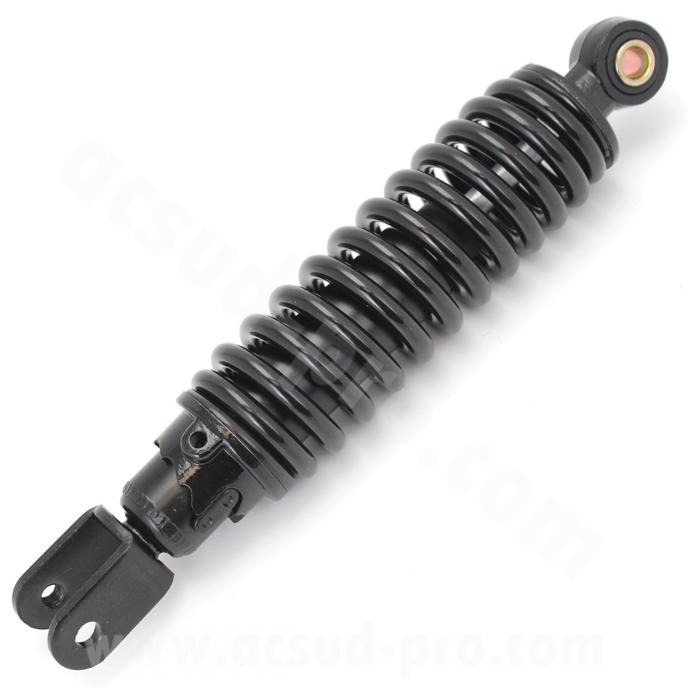 TNT hydraulic shock absorber for scooter, suitable for MBK Booster / Yamaha BW’S. Length: 250 mm.