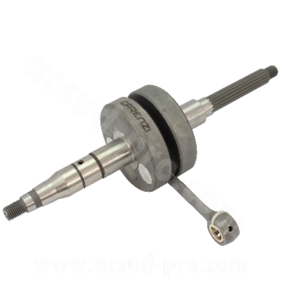 Carenzi crankshaft, suitable for MBK Booster / Yamaha BW’S 2004>, Stunt, Slider and Rocket. Ø10 mm.