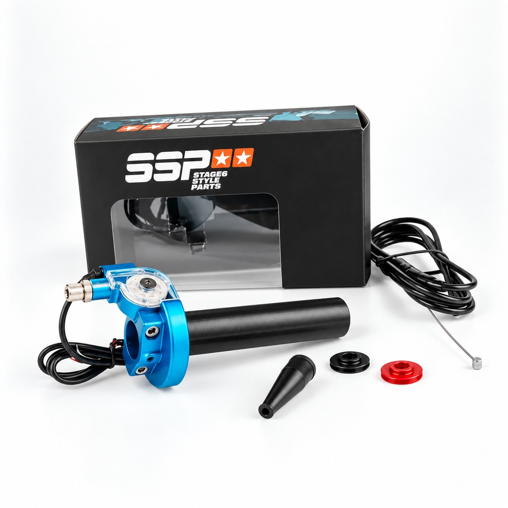 Stage6 Snelgas / Gashendel met Kill Switch –blauw