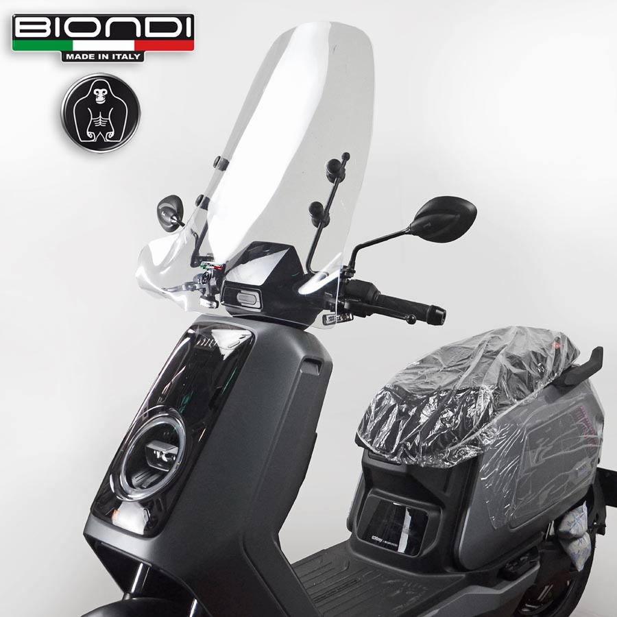 NIU by BIONDI Tall Smoked Windshield – NIU NQiX 150 / NQiX 500