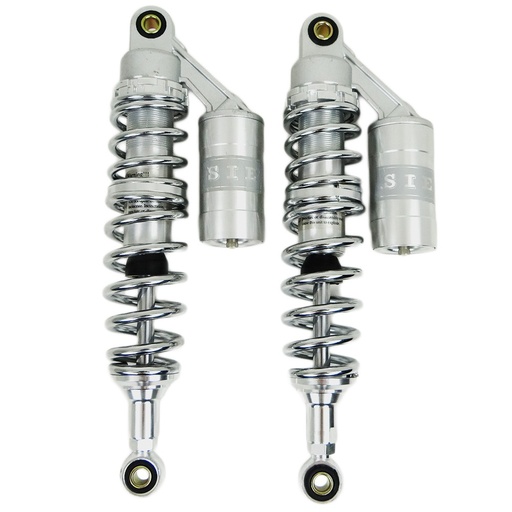 [378] Gas Pressure Shock Absorber Silver / Chrome 330mm - Dax/Monkey/Gorilla