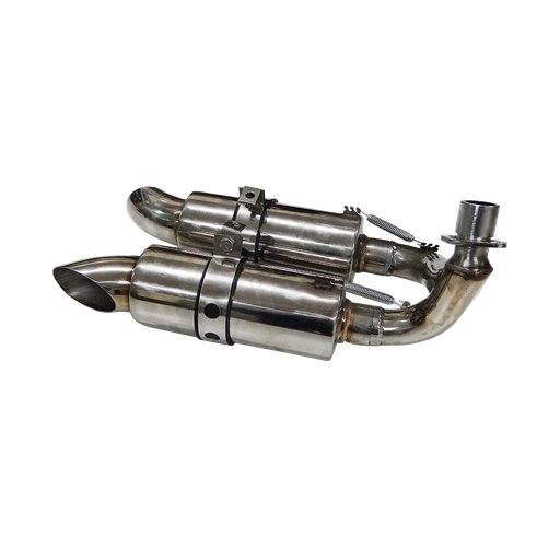 [BS1047] Exhaust Drag Pipe Double Large - Dax/Monkey/Gorilla