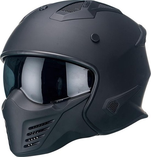 Casque Vito Skull Noir Mat