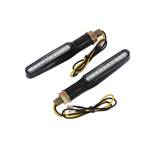 [BS1410 WB-00125] Dynamic LED Indicators Carbon Look - Universal