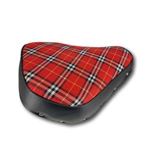 [BS0089-RED WB-00050] Standaard Zadel - Rood Geruit - Monkey / Gorilla