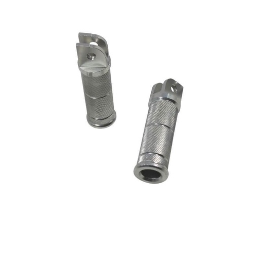 [BS0408 WB-00079] CNC Footrests 31mm Chrome - Aluminium - Dax/Monkey/Gorilla
