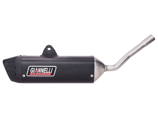 [010634711HS+010634096HF] Giannelli Alu Noir Silencieux + Coude D'Échappement - Beta RR 50