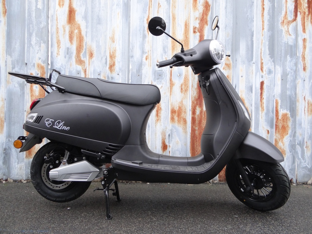 E-line Scooter Électrique Retro Noir Matte