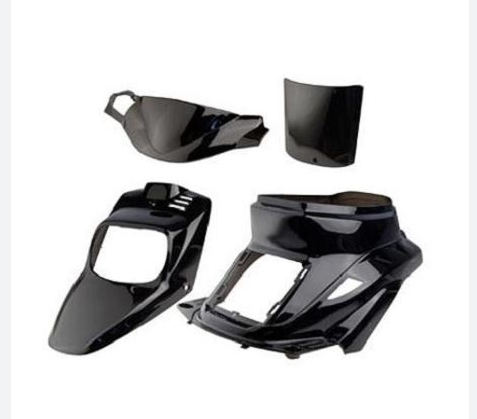 Volledige Kappenset MBK Booster Fase 1 Zwart Blinkend