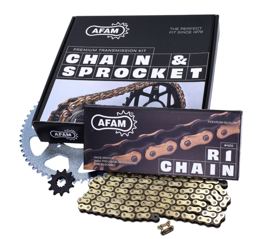 Kit chaîne et pignons AFAM 11/60T pour Beta RR 50 Enduro