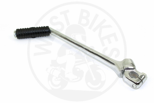 pédale de démarrage longue chrome ou noire (axe épais)