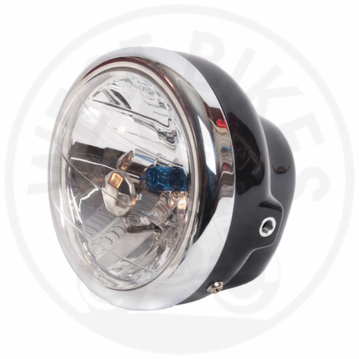 Multi Reflector Headlight With Black Housing - Clear