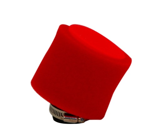 [532] LUCHTFILTER SCHUIM ROOD Ø 45MM
