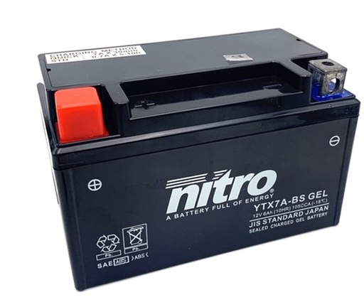 Nitro Batterij 12V 6Ah - Scooter